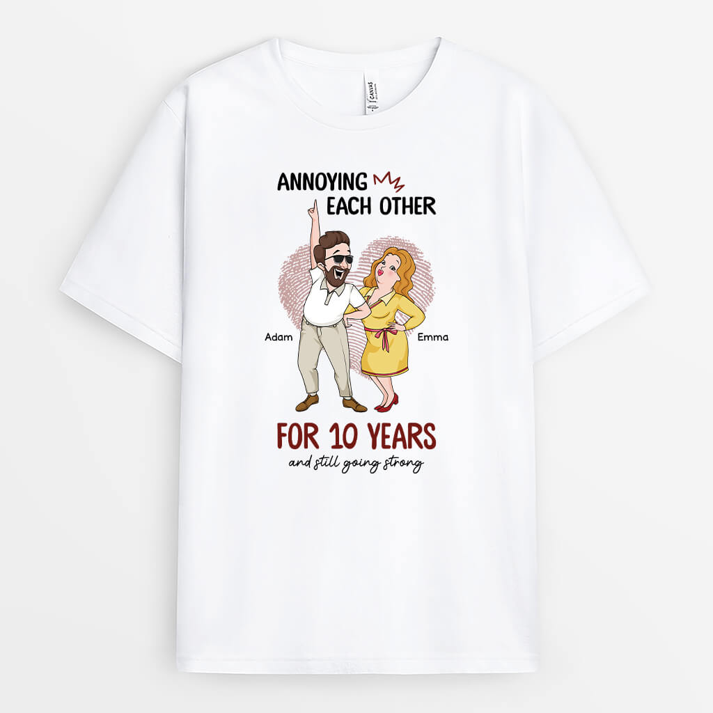 2846AUK1 annoying each other t shirt  personalised gift ideas for couple