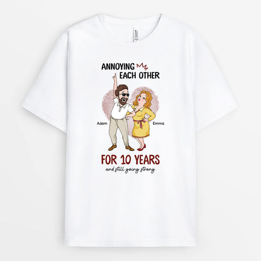 2846AUK1 annoying each other t shirt  personalised gift ideas for couple