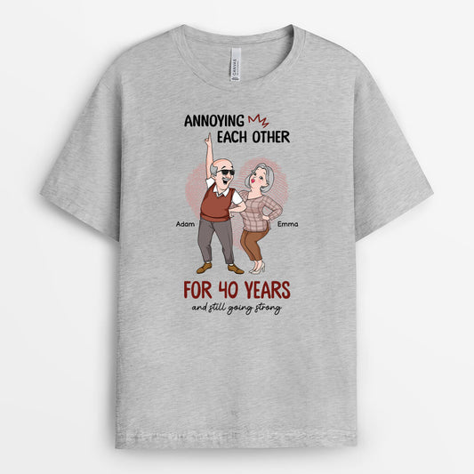 2846AUK2 annoying each other t shirt  personalised gift ideas for couple