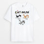 2848AUK1 cat mum t shirt  personalised cat themed gifts