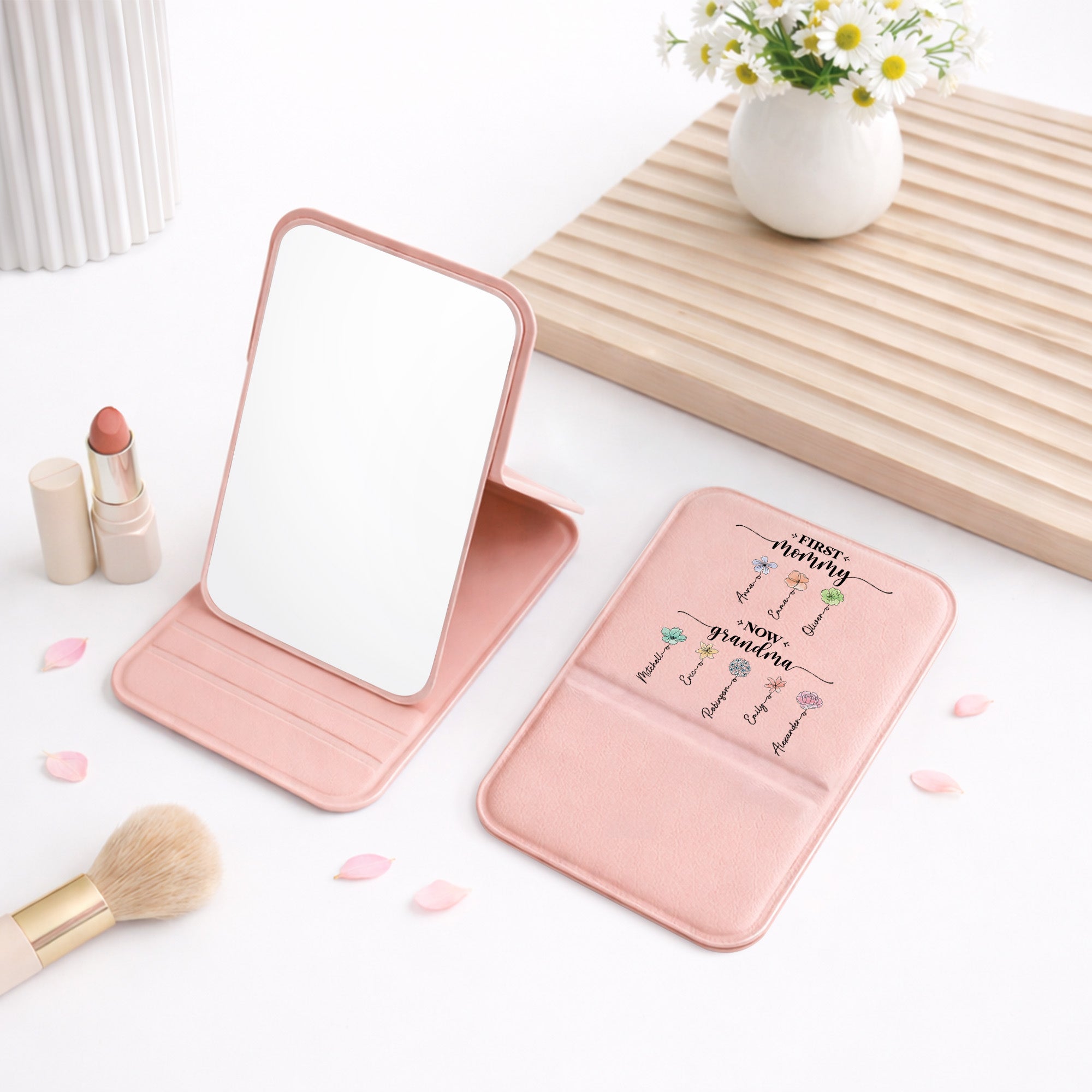 2851AUS2 first mom now grandma compact mirror personalized grandma gifts 2851aj6q5a