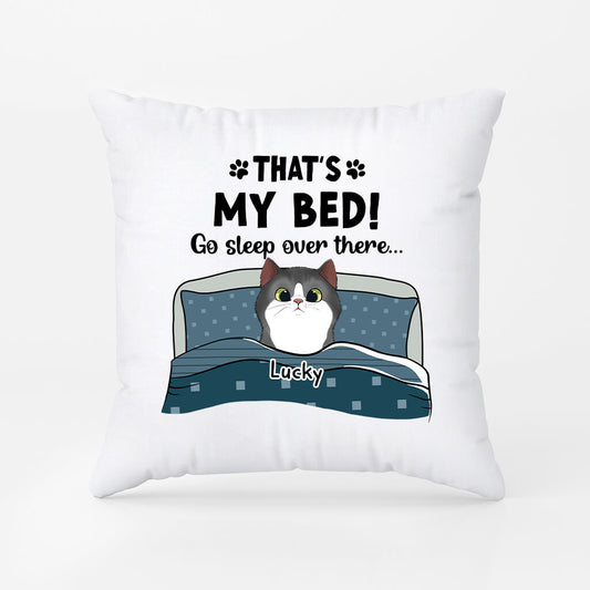 2855PUK2 this is our bed pillow  personalised presents for cat lovers