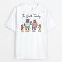 2863AUK1 the smith family bear t shirt  personalised presents for parents