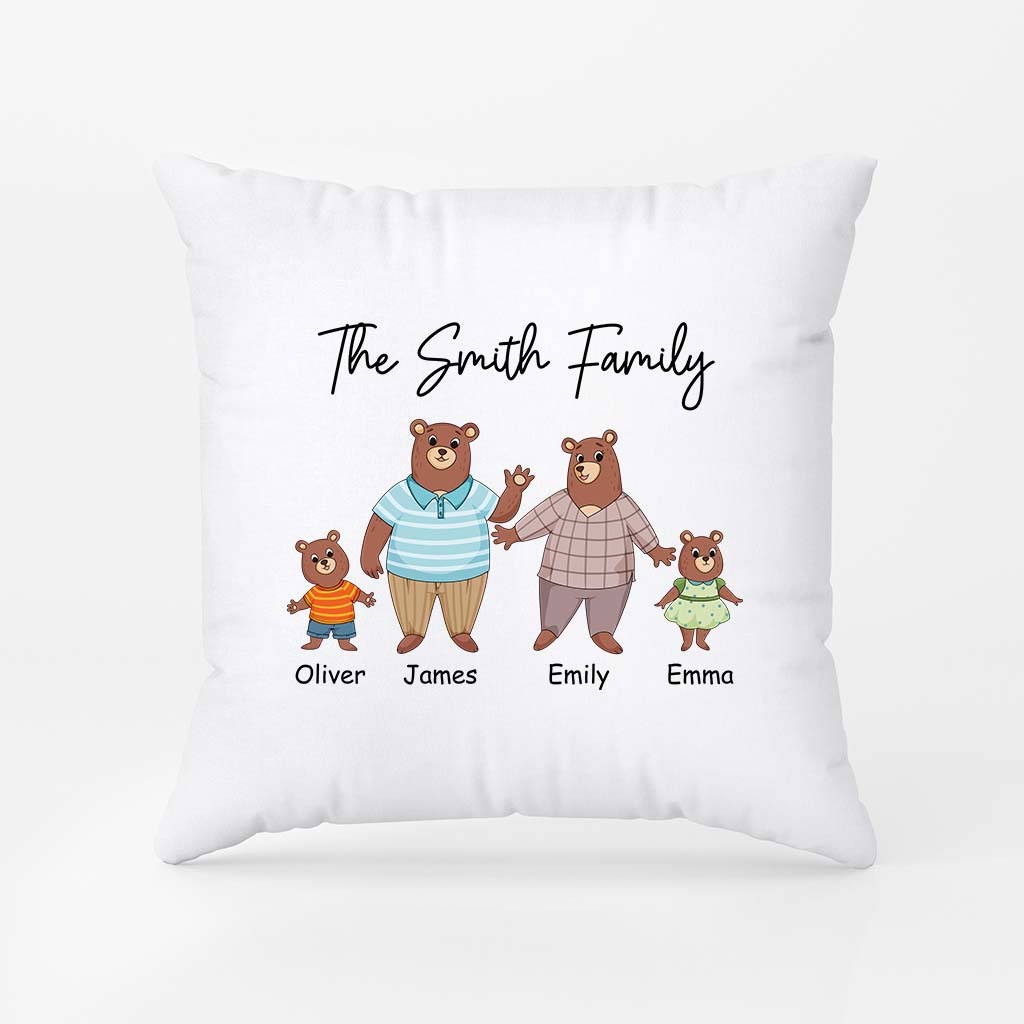 2863PUS1 the smith family bear pillow  personalised gifts for parents_2