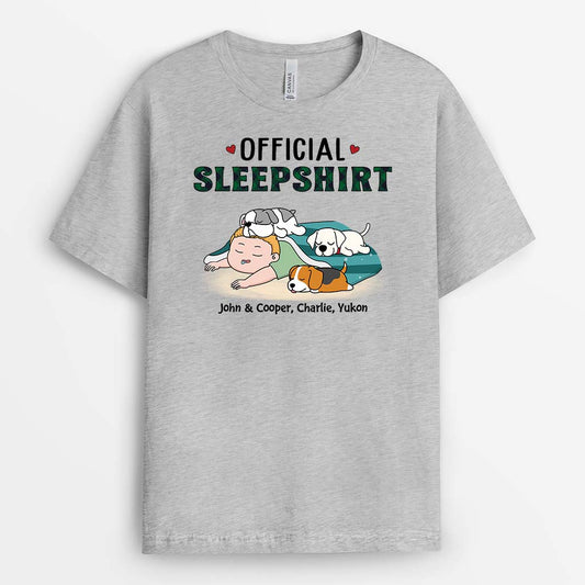 2876AUK2 official sleepshirt t shirt  custom dog themed gifts