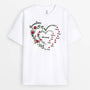 2886AUK1 grandma heart t shirt  personalised gifts for grandma