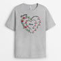 2886AUK2 grandma heart t shirt  personalised gifts for grandma