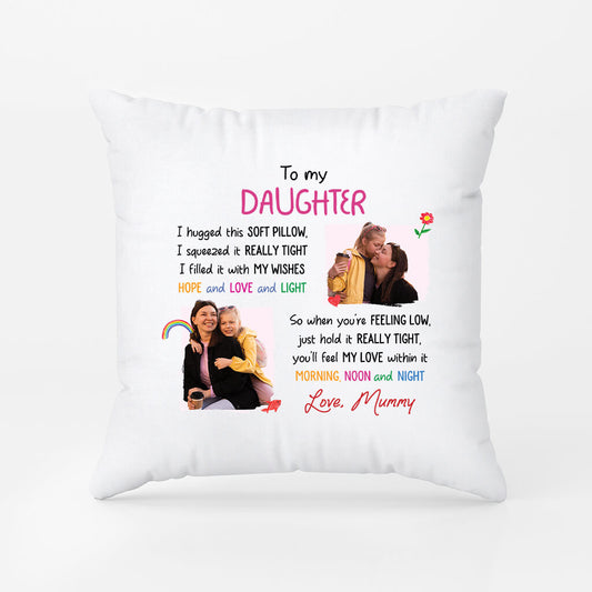 2887PUK2 to my granddaughter from grandma hug this pillow  personalised gifts for kids