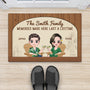 2905DUS2 the smith family doormat  personalised gifts for couple