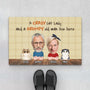 2906DUK1 a crazy cat lady doormat  personalised gift ideas for couple