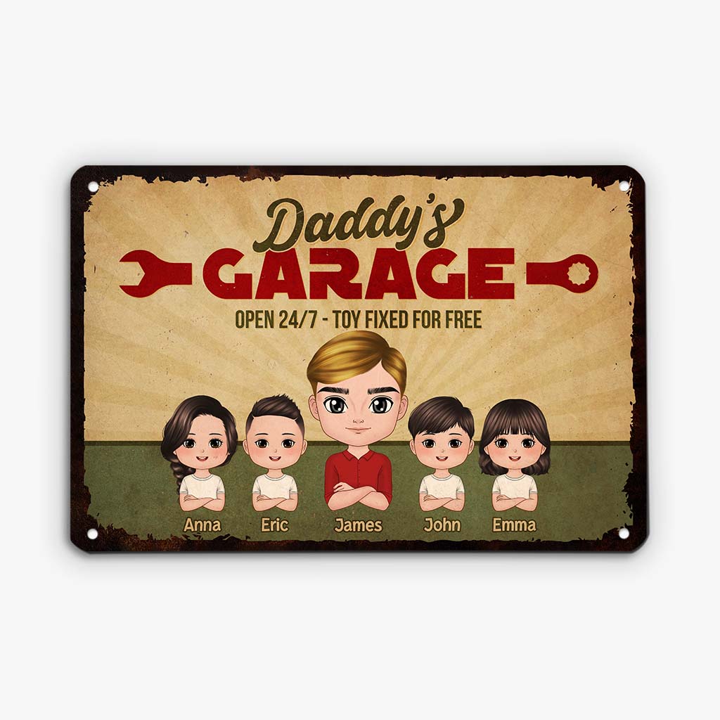 2927EUK2 grandads garage metal sign  personalised gifts for him_ca45301c 855f 4cc2 9e8b 7988ac672e2c