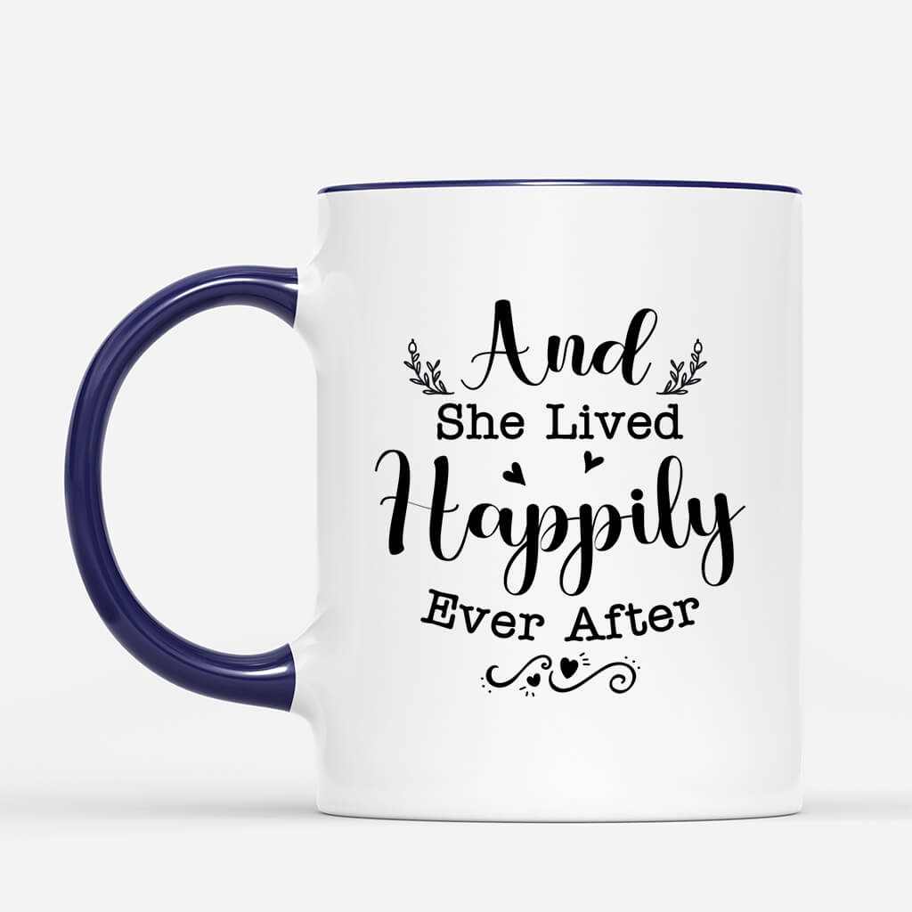 2934MUK3 and she lived happily ever after mug  custom gift for horse lovers