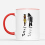 2938MUK3 horses leave hoof prints on your heart  customised mug for her