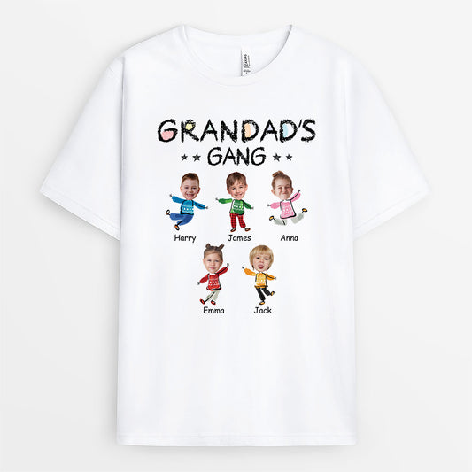 2961AUK1 grandads gang christmas with kids faces t shirt  personalised gifts for grandad_e360209c 13d2 4c10 a32e 4cba061fc721