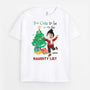 2965AUK1 too cute to be on the naughty list t shirt  personalised christmas gifts for kids