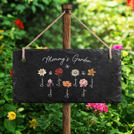 2966AUS2 custom slate garden signs momgrandmas garden gifts 2966ae8f5a