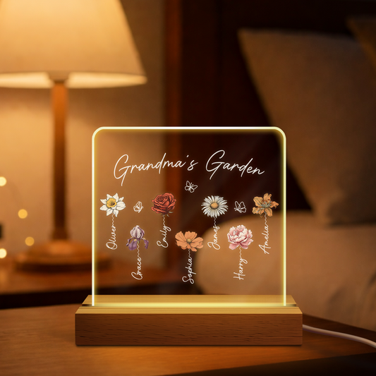 2966LUS1 personalized name night light momgrandmas garden gifts 2966l8f5a