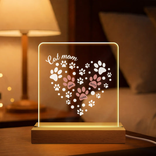 2979LUS1 cat mom night light personalized gifts for pet lovers 2979lcq5d