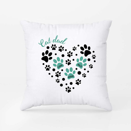 2979PUS2 personalized gifts for cat owners cat pillows with pawprints 2979P8L5D