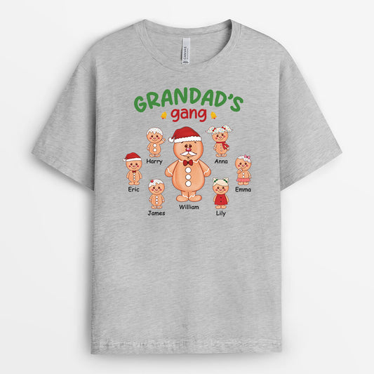 2980AUK2 christmas ginger grandmas gang t shirt  personalised gifts for grandma