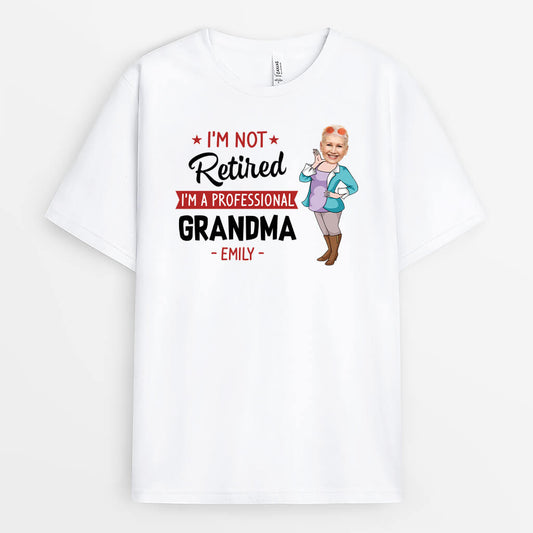 2988AUK1 im not retired  personalised design t shirt printing for grandma