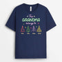 2989AUK2 christmas tree this grandad belongs to t shirt  personalised gifts for grandad