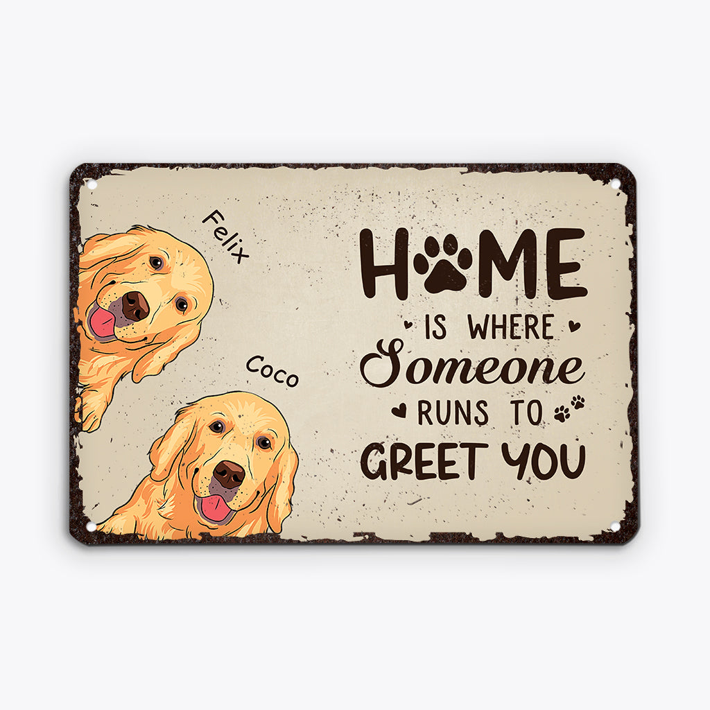 2992EUS2 home is metal sign  personalised presents for dog owners_5324adeb a6ae 4e31 ace1 548753dbbb4f