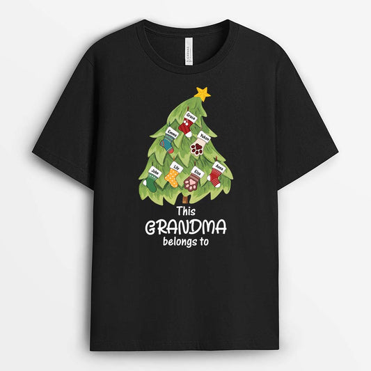 2999AUK1 this grandma belongs to t shirt christmas tree  personalised gifts for grandma_daac0128 7c01 4d46 9d7a 7d6b2d590b5f