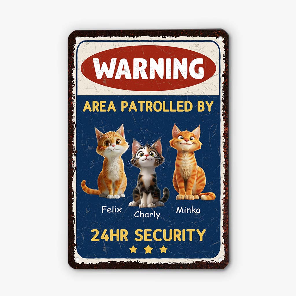 3005EUS1 personalized gifts for cat loves funny cat metal sign 3005E6T3D