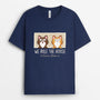 3013AUS2 we rule the house funny cat t shirt  custom present ideas
