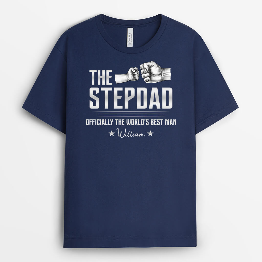 3021AUK2 the stepfather print fist hands up t shirt  personalised gifts for stepfather_60395017 3342 41da 819b 058bce36329f