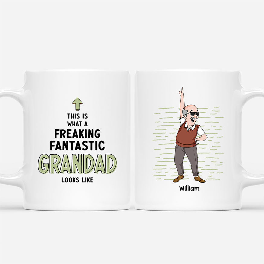 3027MUK1 this is what a freaking fantastic daddy mug  personalised presents for dad