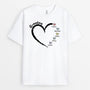 3044AUK1 grandma heart names t shirt  personalised presents for grandma