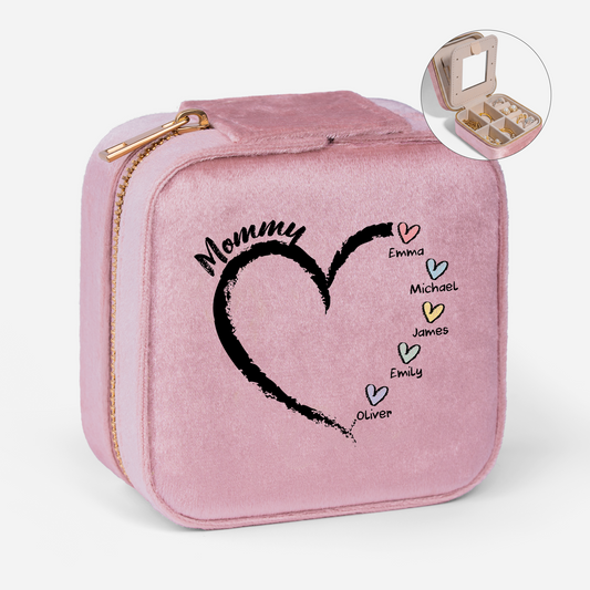 3044AUS1 custom velvet jewelry boxes gifts for grandma with grandkids names 3044aj8f5a