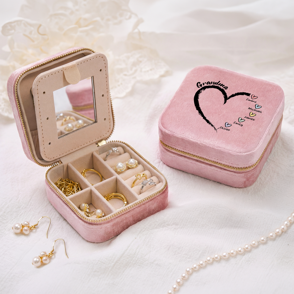 3044AUS2 custom velvet jewelry boxes gifts for grandma with grandkids names 3044aj8f5a