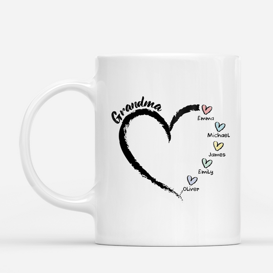 3044MUS1 grandma mug with grandkids names custom gifts for grandmamom 3044m8m5a