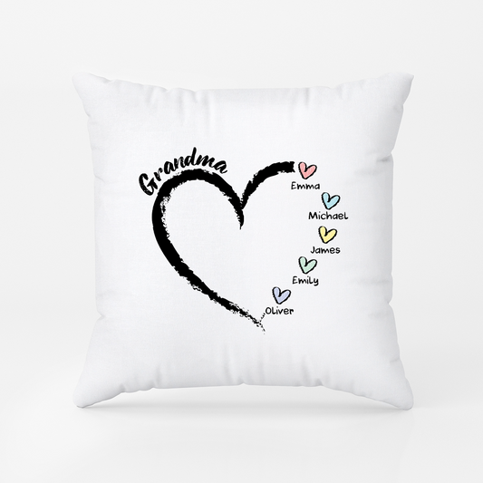 3044PUS1 grandma pillow with grandkids names custom gifts for grandmamom 3044p8f5a