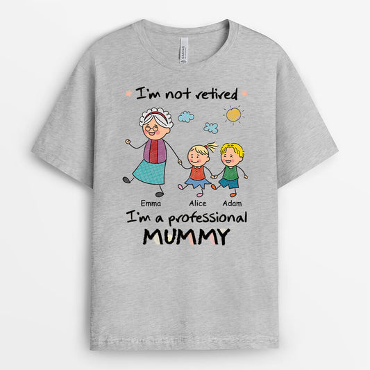 3045AUK2 im not a professional grandma t shirt  personalised present ideas for grandma