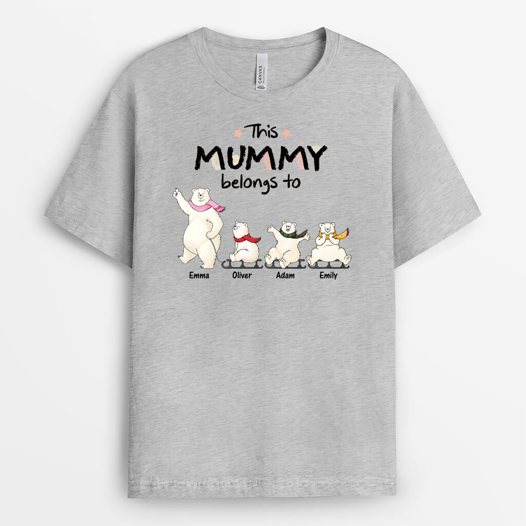 3049AUK2 bears this grandma belongs to  personalised t shirt for grandma