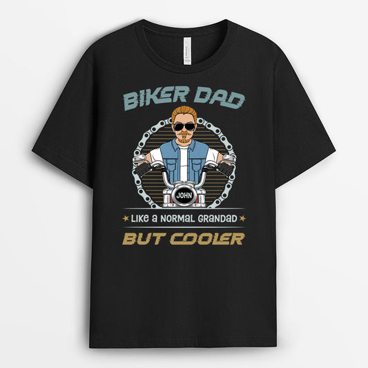 3052AUK1 biker dad t shirt  personalised gift ideas for dad