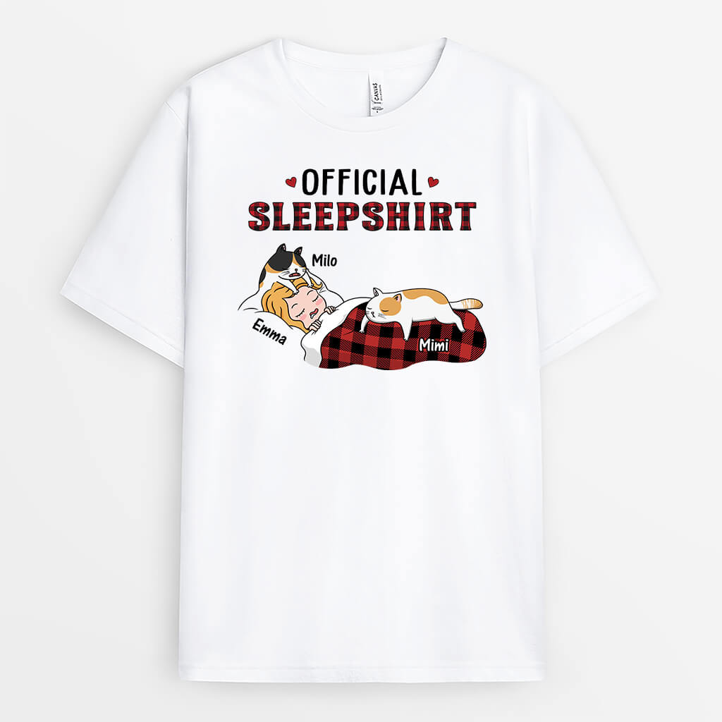 3056AUK1 official sleepshirt cat  custom t shirt for her