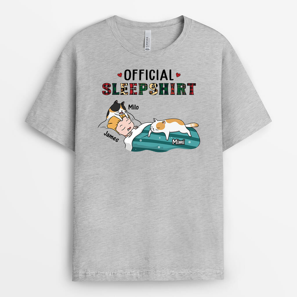 3056AUK2 official sleepshirt cat  custom t shirt for her