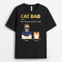 3073AUK1 cooler cat dad t shirt  personalised gifts for cat dad