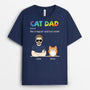 3073AUK2 cooler cat dad t shirt  personalised gifts for cat dad