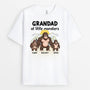 3078AUK1 grandad of little monsters  customised t shirt for grandad