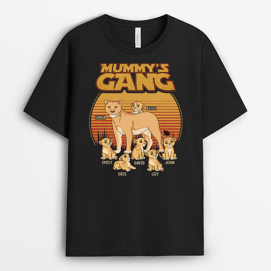 3085AUK2 lion grandmas gang  personalised t shirt ideas for grandma