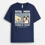 3092AUK2 real man cuddle dogs funny t shirt  personalised presents for dog owners