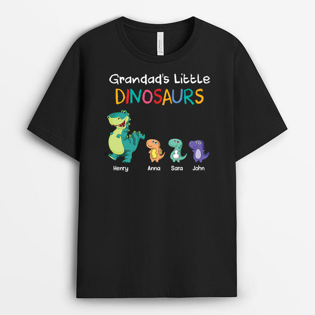 3101AUK1 grandads little dinosaurs  personalised t shirt printing ideas for grandad_c479e336 2f37 4915 87c8 ed1c60e0aa75