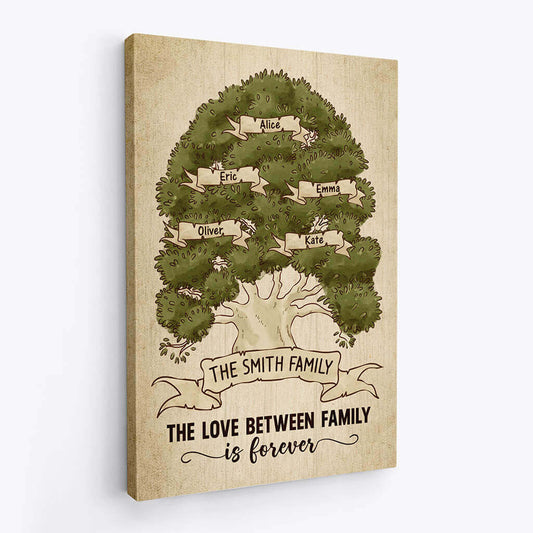 3117CUK2 the love between family canvas  personalised presents for family