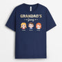 3132AUK2 grandads gang with cute grandkidss face  customised t shirt for grandad